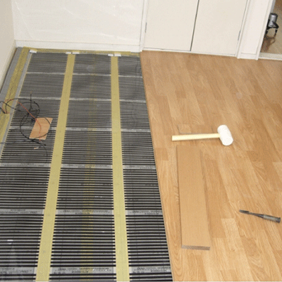 padlófűtés- elektromos infra fűtőfólia